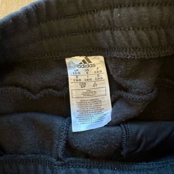 Adidas Black and Pink Sweatpants Athletic Style - Picture 3 of 4